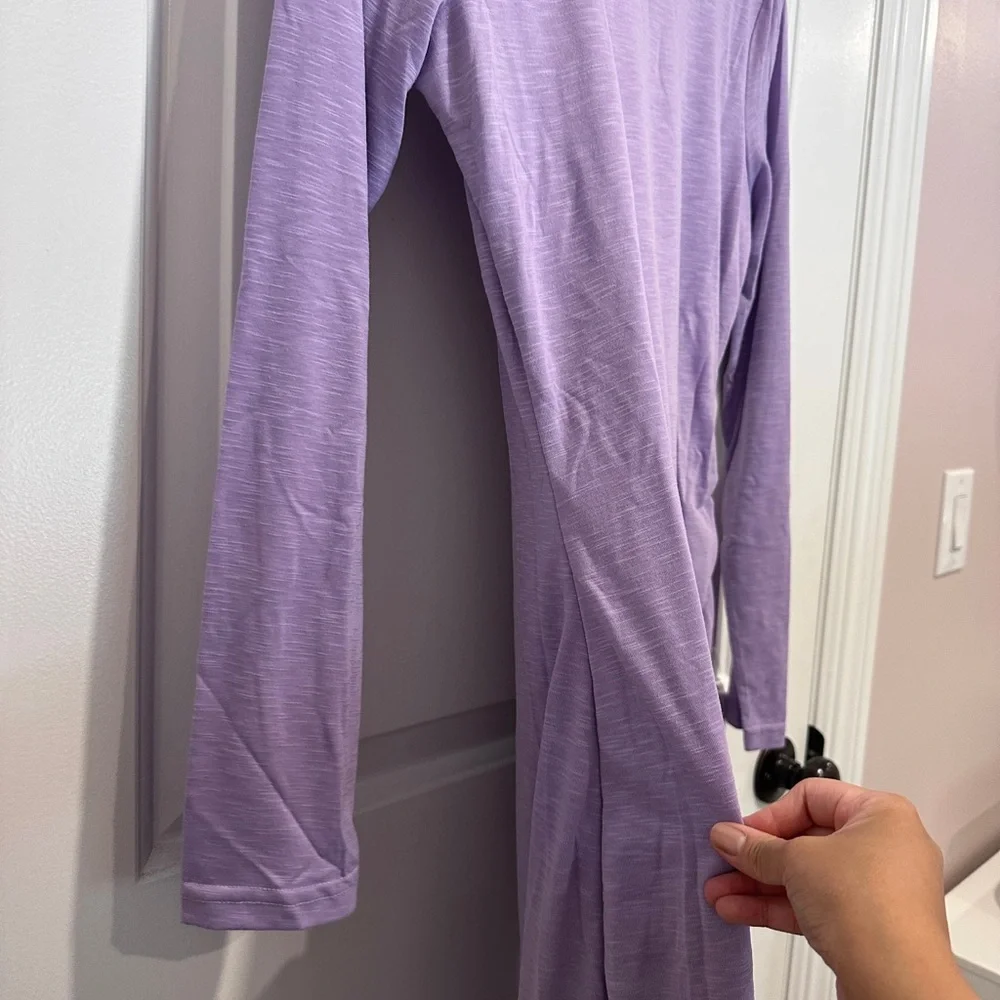 Purple Ruched Dress - Picture 7 of 9